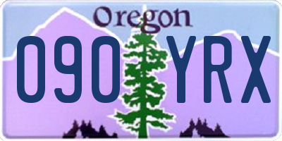 OR license plate 090YRX