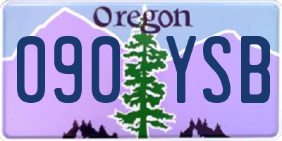 OR license plate 090YSB