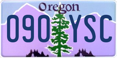 OR license plate 090YSC