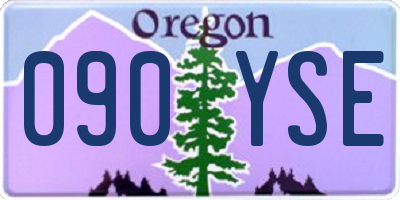 OR license plate 090YSE