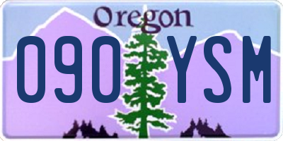 OR license plate 090YSM