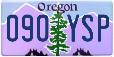 OR license plate 090YSP