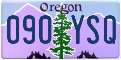 OR license plate 090YSQ