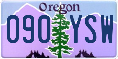 OR license plate 090YSW