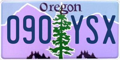 OR license plate 090YSX