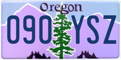 OR license plate 090YSZ