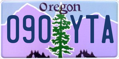 OR license plate 090YTA