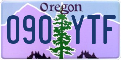 OR license plate 090YTF