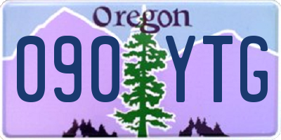 OR license plate 090YTG