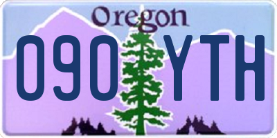 OR license plate 090YTH