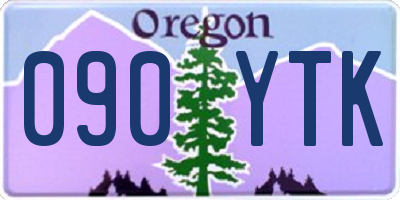 OR license plate 090YTK