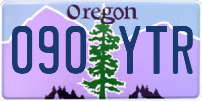 OR license plate 090YTR