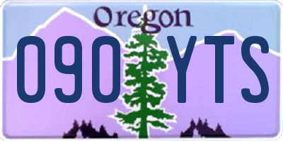 OR license plate 090YTS