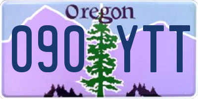 OR license plate 090YTT