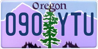 OR license plate 090YTU