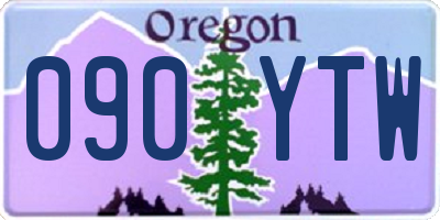 OR license plate 090YTW