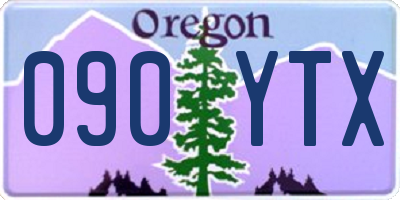 OR license plate 090YTX