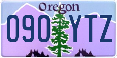 OR license plate 090YTZ