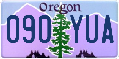 OR license plate 090YUA