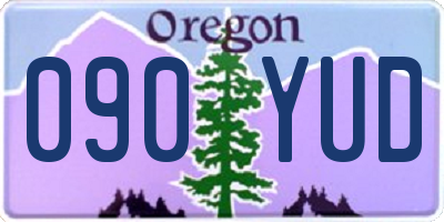 OR license plate 090YUD