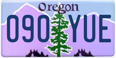 OR license plate 090YUE