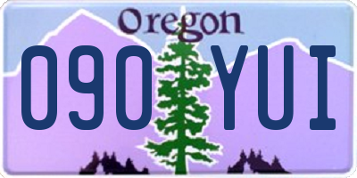OR license plate 090YUI