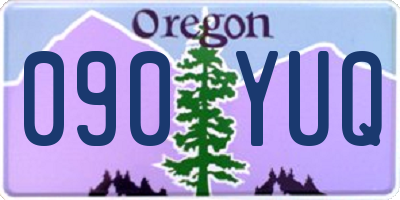 OR license plate 090YUQ