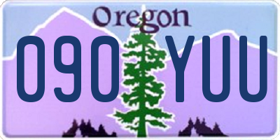 OR license plate 090YUU