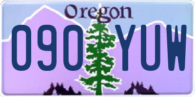 OR license plate 090YUW
