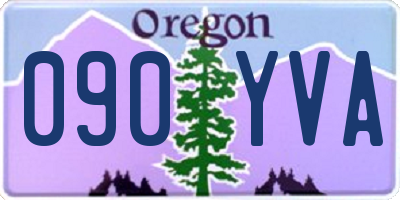OR license plate 090YVA