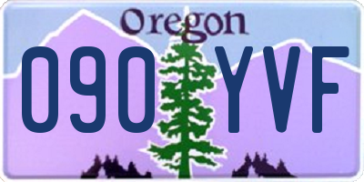 OR license plate 090YVF