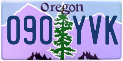 OR license plate 090YVK