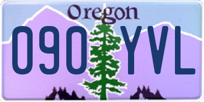 OR license plate 090YVL