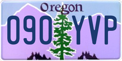 OR license plate 090YVP