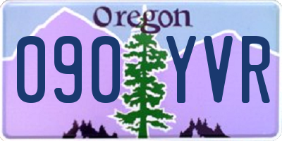 OR license plate 090YVR