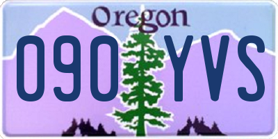 OR license plate 090YVS