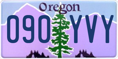 OR license plate 090YVY