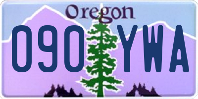 OR license plate 090YWA