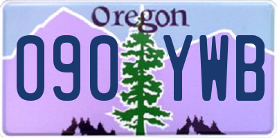 OR license plate 090YWB