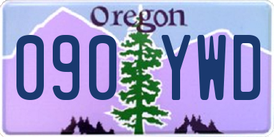 OR license plate 090YWD
