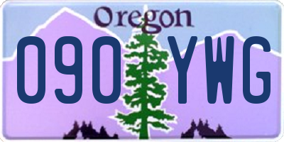 OR license plate 090YWG