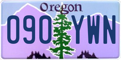 OR license plate 090YWN