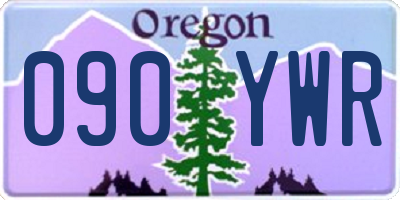 OR license plate 090YWR