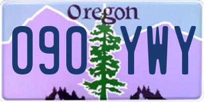 OR license plate 090YWY