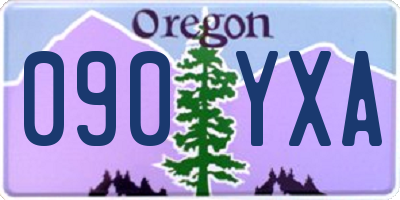 OR license plate 090YXA