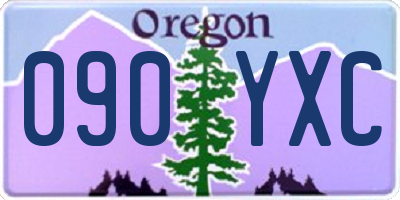 OR license plate 090YXC