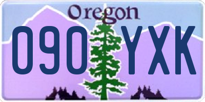 OR license plate 090YXK