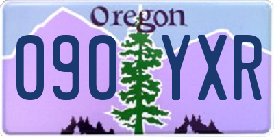 OR license plate 090YXR