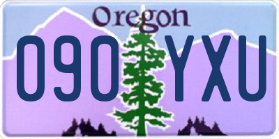 OR license plate 090YXU