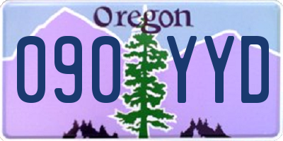OR license plate 090YYD